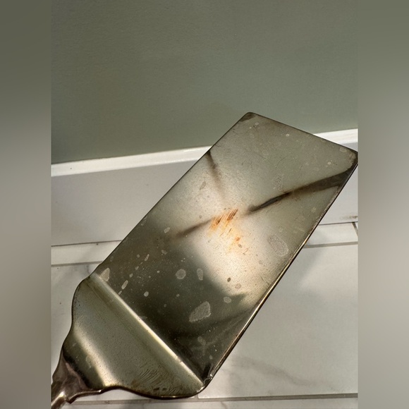 MIKASA Austria Silver Plate Lead Crystal Cake / Lasagna Server - Picture 3 of 4